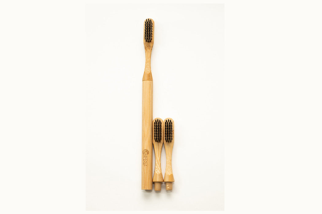 Removable Head Bamboo Toothbrush