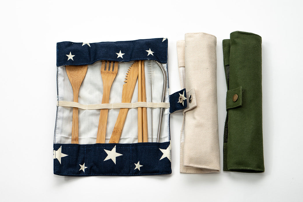 Eco Friendly Camping Bamboo Cutlery Set