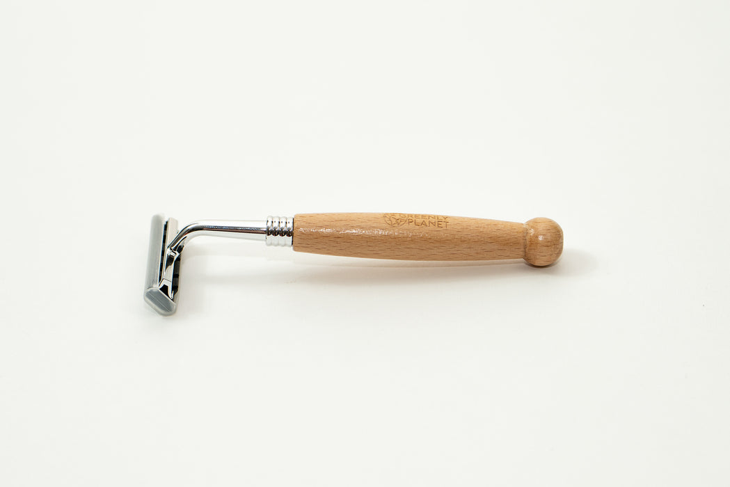 Bamboo Safety Razor with Cartridge