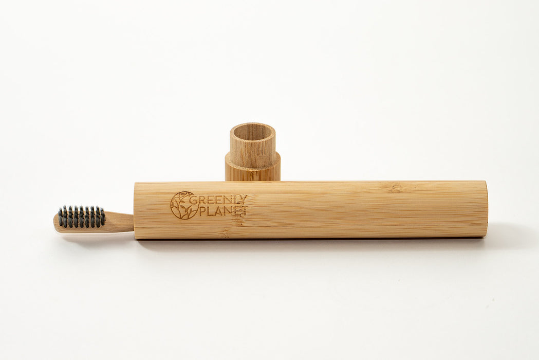 Bamboo Toothbrush Travel Case
