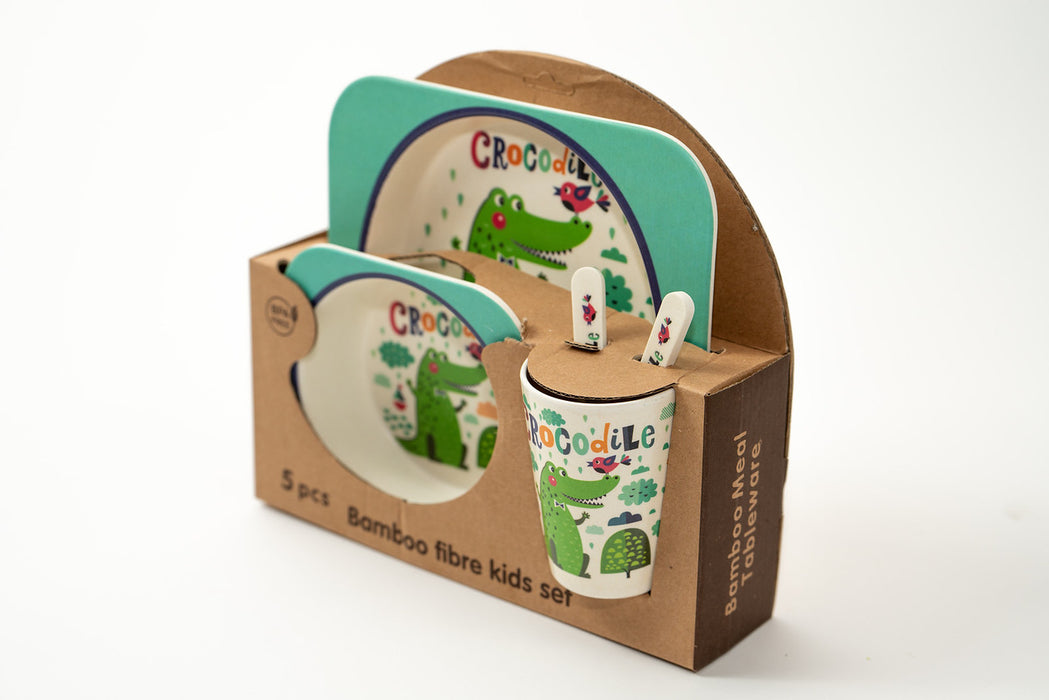 Kids Bamboo Fiber Plate Set