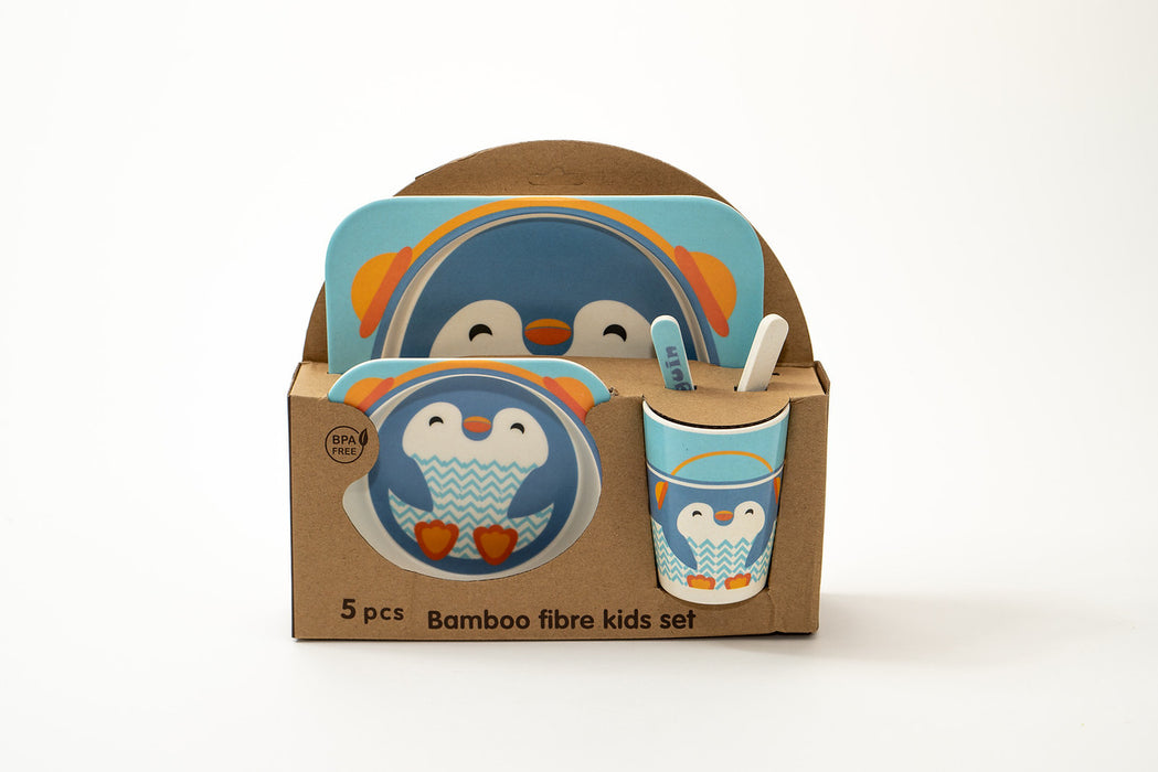 Kids Bamboo Fiber Plate Set